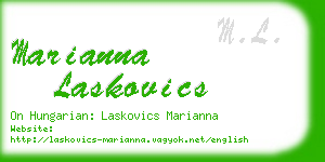 marianna laskovics business card